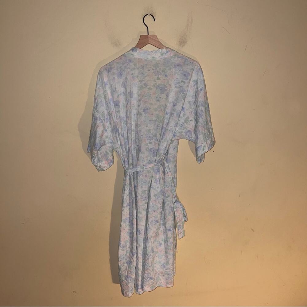 VNTG MISS ELAINE floral lightweight robe OS - Picture 4 of 6